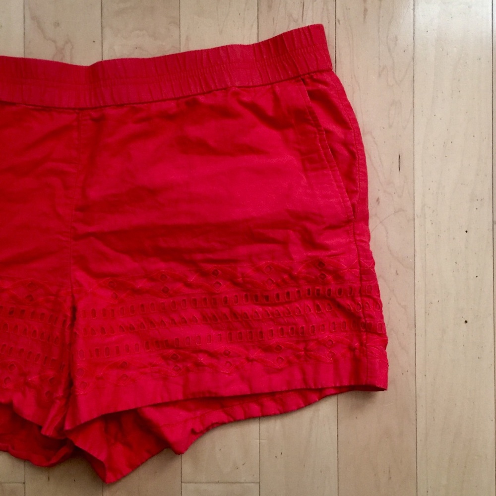 J Crew Eyelet Cotton Shorts